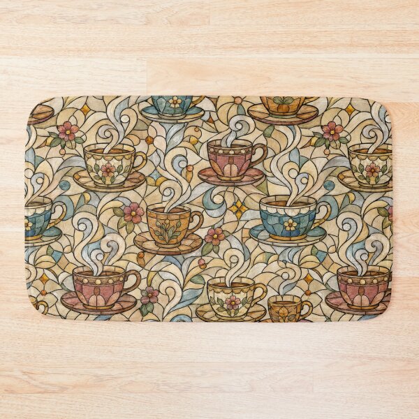 Item preview, Stained Glass Tea Cup Swirls designed and sold by Dresut.