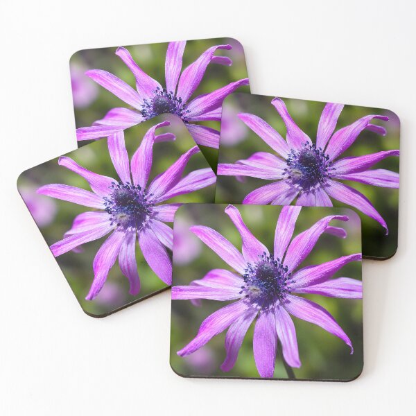 Item preview, Purple Anemone Bloom | Premium Botanical Macro Photography designed and sold by Violafleurviolett.