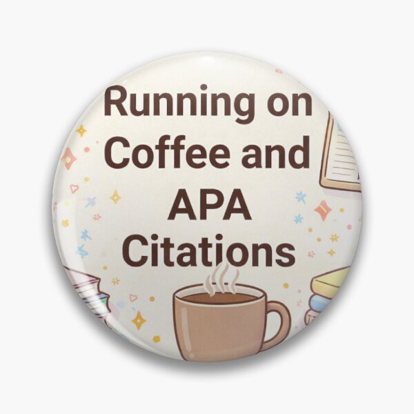 Item preview, Freudian Slip CO. Running on Coffee and APA Citations- Pastel designed and sold by Freudian Slip Co..