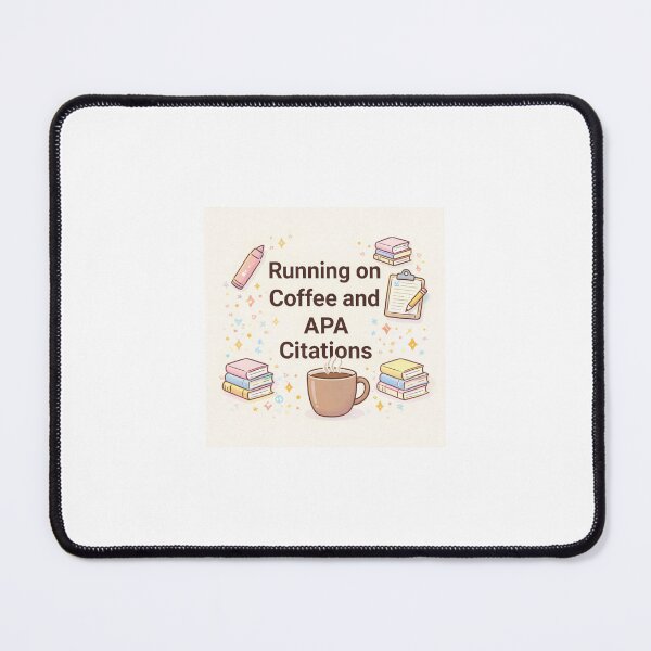 Item preview, Freudian Slip CO. Running on Coffee and APA Citations- Pastel designed and sold by Freudian Slip Co..