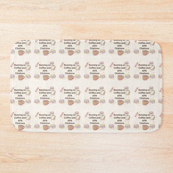 Item preview, Freudian Slip CO. Running on Coffee and APA Citations- Pastel designed and sold by Freudian Slip Co..