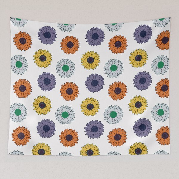 Item preview, 70s Groovy Flowers Pattern designed and sold by PixelCatalyst.