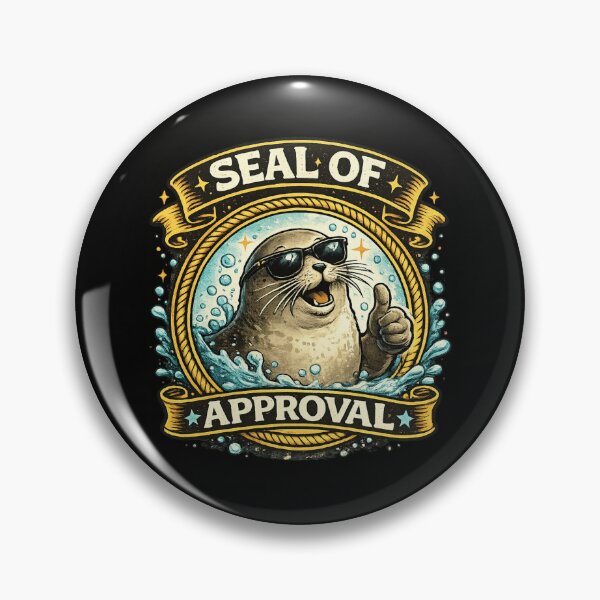 Item preview, Seal of Approval T-Shirt - Funny Thumbs Up Cool Animal Pun  designed and sold by Cree8if.