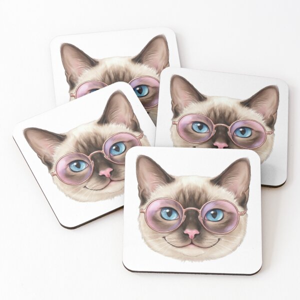 Item preview, Siamese Cat in Stylish Sunglasses Summer Fashion designed and sold by Prints by Mat.