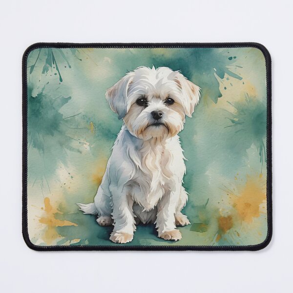 Item preview, Maltese Watercolor Dog Art designed and sold by MaverlyShop.