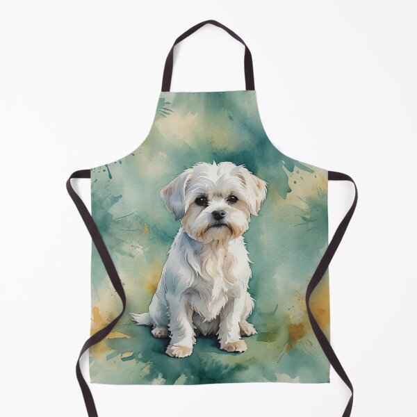 Item preview, Maltese Watercolor Dog Art designed and sold by MaverlyShop.