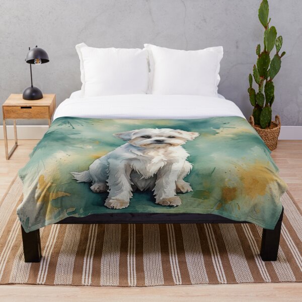 Item preview, Maltese Watercolor Dog Art designed and sold by MaverlyShop.