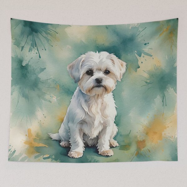 Item preview, Maltese Watercolor Dog Art designed and sold by MaverlyShop.