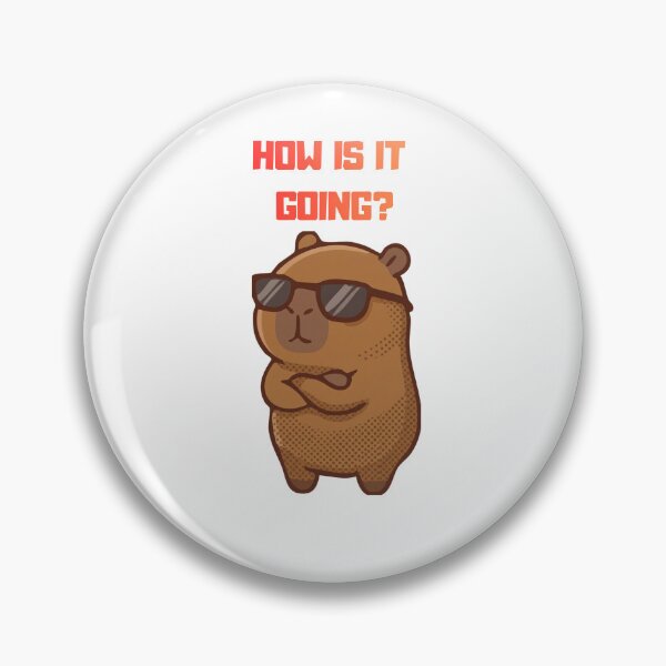 Item preview, How Is It Going? Capybara T-shirt Gifts  designed and sold by ZemVibe.