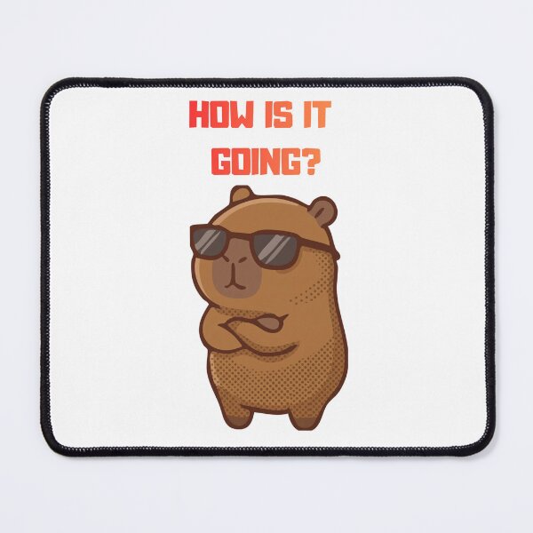 Item preview, How Is It Going? Capybara T-shirt Gifts  designed and sold by ZemVibe.