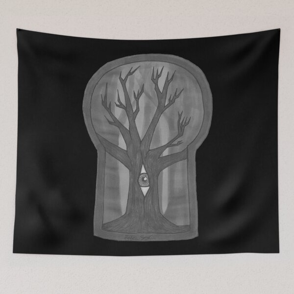 Item preview, Through The Keyhole: The Watching Tree (Desaturated Edition) designed and sold by Grimmlar.