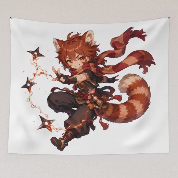Item preview, Red Panda Spark Rogue designed and sold by jgvisualarts.