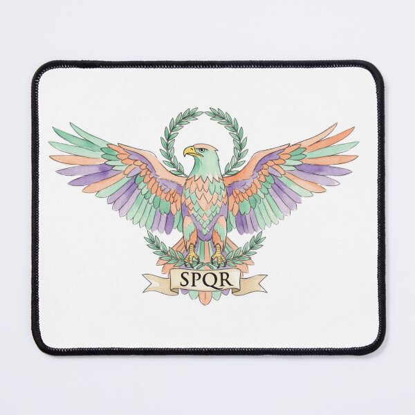 Item preview, Roman Eagle SPQR Ancient Rome Aquila Laurel Wreath designed and sold by Prints by Mat.