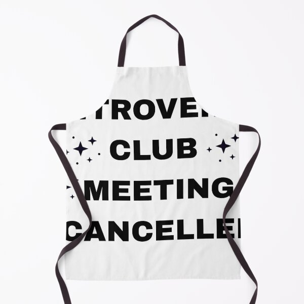 Item preview, Introvert Club Meeting Cancelled Funny Introvert Quote designed and sold by vibecraft_studio2.