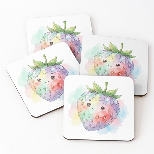 Item preview, Strawberry Disco Ball Glitzy Retro Mirrorball Fruit designed and sold by Prints by Mat.