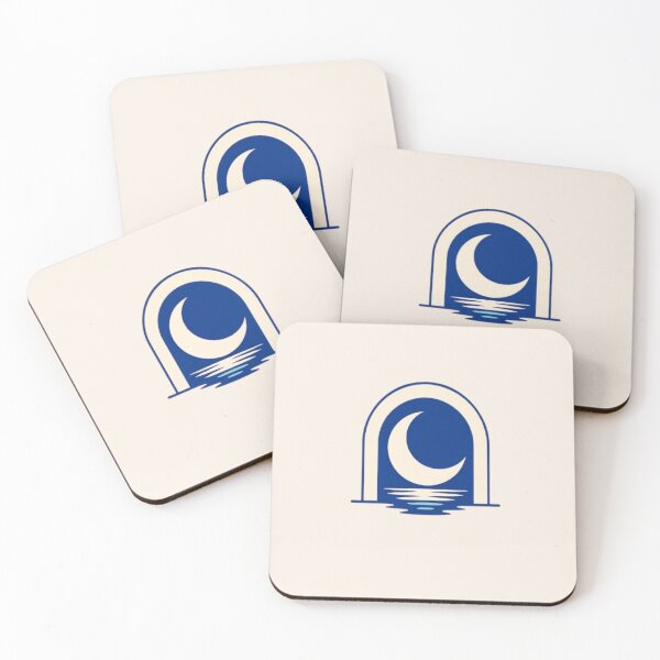 Item preview, Minimalist Celestial Crescent Moon Arch Line Art designed and sold by Inkfino.