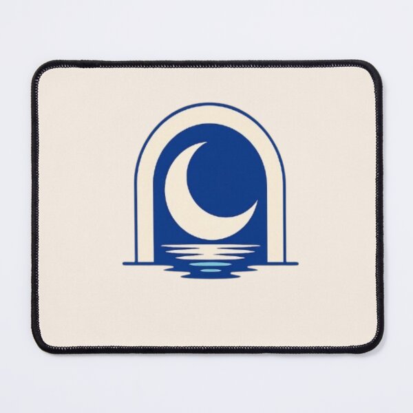 Item preview, Minimalist Celestial Crescent Moon Arch Line Art designed and sold by Inkfino.