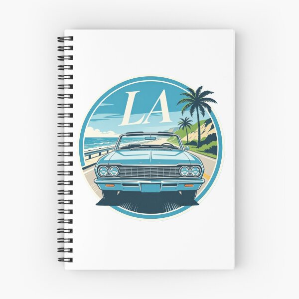 Item preview, LA Coastal Cruisin’ Classic Car Travel Design designed and sold by VladisWorld.