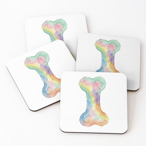 Item preview, Dog Bone Rainbow Colorful Playful Pet Motif designed and sold by Prints by Mat.