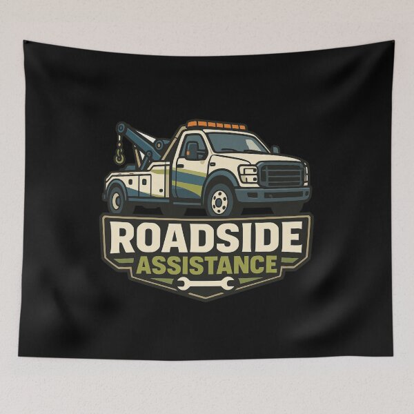 Item preview, Roadside Assistance Tow Service Badge designed and sold by kakmi-art.