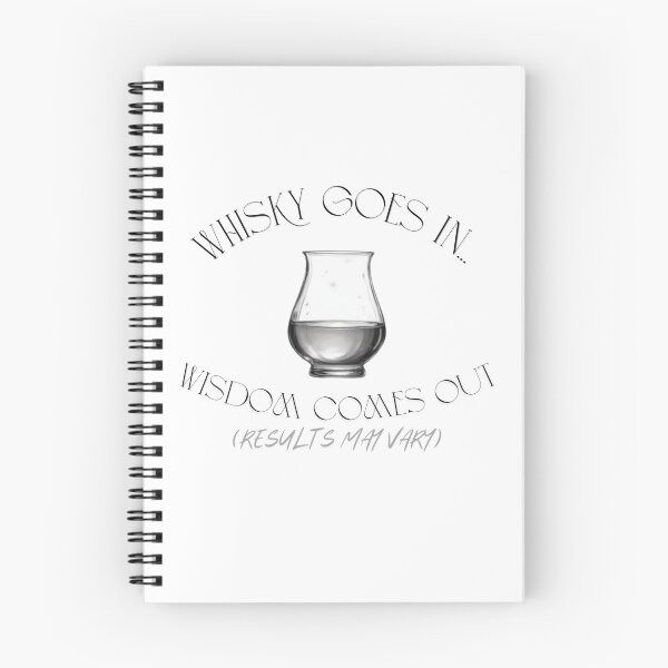 Item preview, Whisky Goes In Wisdom Comes Out - Funny Distilled Humor designed and sold by B-Cdesign.