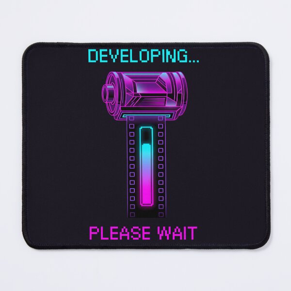 Item preview, Developing Please Wait Synthwave Film Roll designed and sold by ZETORA Studio.