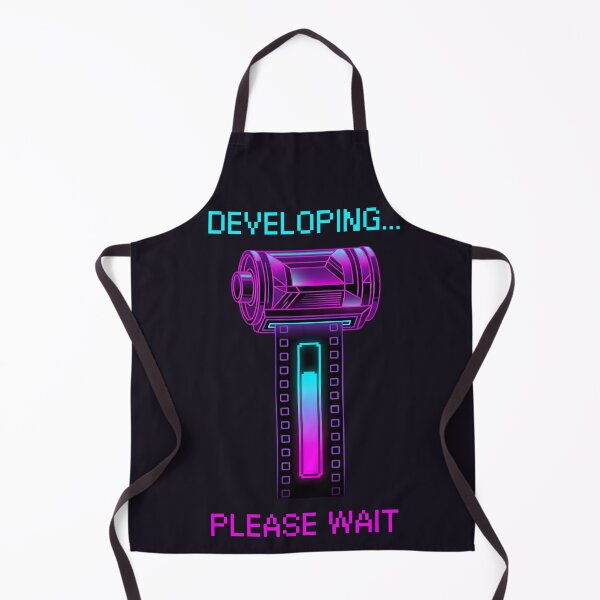 Item preview, Developing Please Wait Synthwave Film Roll designed and sold by ZETORA Studio.