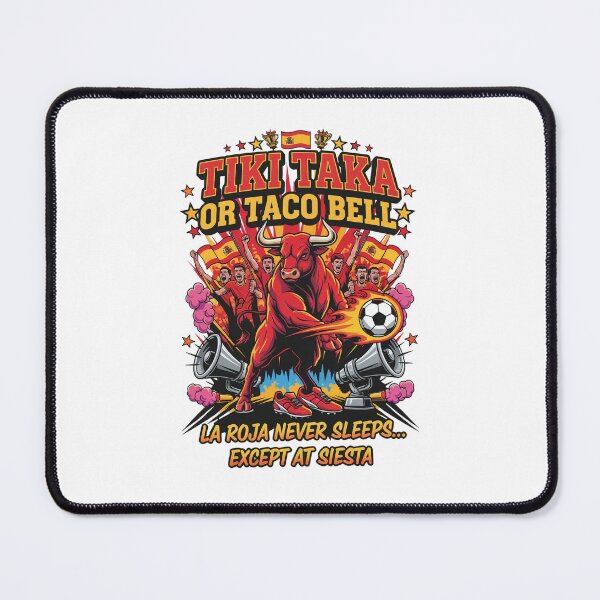 Item preview, La Roja Never Sleeps Except At Siesta Football Art designed and sold by Aminlazir.
