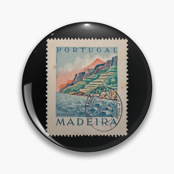 Item preview, Madeira Portugal Coastal Postage Stamp Travel Sticker designed and sold by stickercuffs.