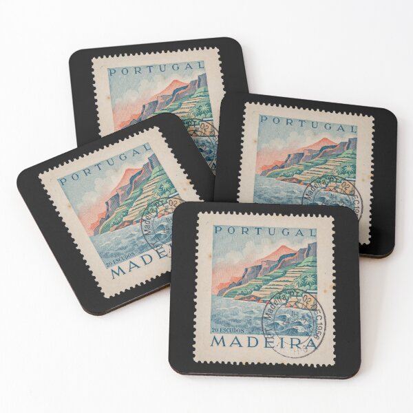 Item preview, Madeira Portugal Coastal Postage Stamp Travel Sticker designed and sold by stickercuffs.