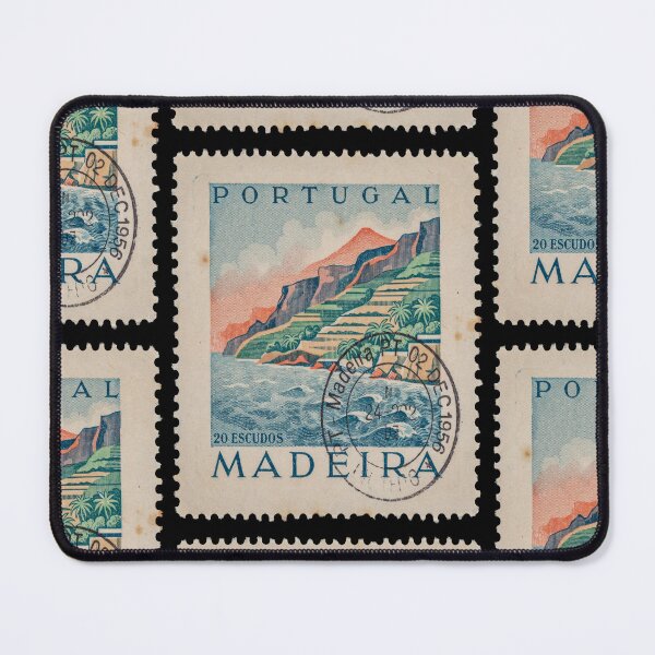 Item preview, Madeira Portugal Coastal Postage Stamp Travel Sticker designed and sold by stickercuffs.