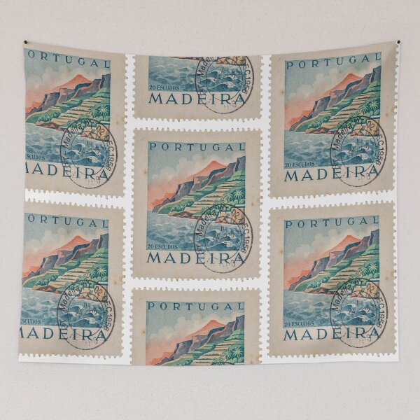Item preview, Madeira Portugal Coastal Postage Stamp Travel Sticker designed and sold by stickercuffs.