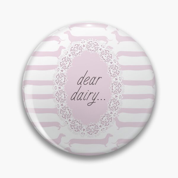 Item preview, Pink Dachshund Dear Dairy Cute Gifts for Dog Lover designed and sold by foryourbestself.