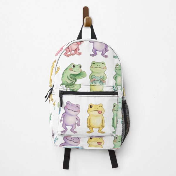 Item preview, Frog Rainbow Hop Pond Friends Soft Shades designed and sold by Prints by Mat.