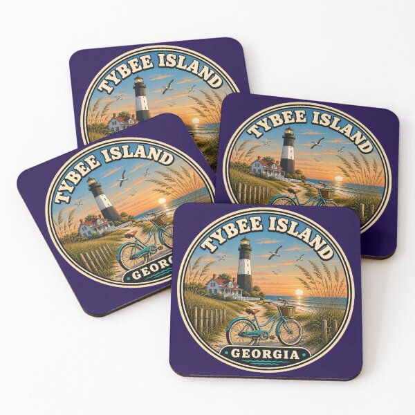 Item preview, Tybee Island Georgia Vintage Lighthouse Travel Badge designed and sold by Swanny's Custom T-shirt and Gift Designs.