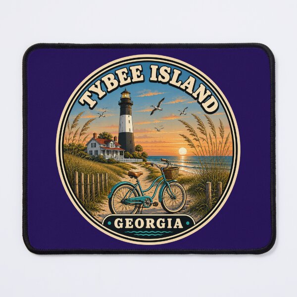 Item preview, Tybee Island Georgia Vintage Lighthouse Travel Badge designed and sold by Swanny's Custom T-shirt and Gift Designs.