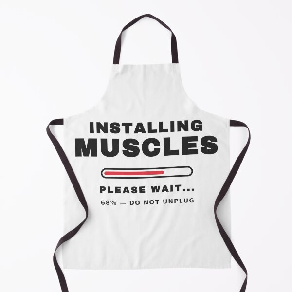 Item preview, Installing Muscles Please Wait — Funny Gym Workout Tee designed and sold by UrbanPrintVibes.