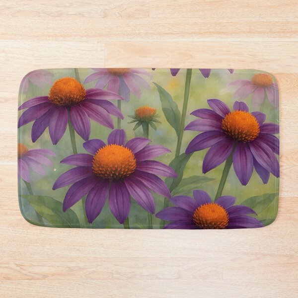 Item preview, Summer Coneflowers in Watercolor designed and sold by TinCatOutPost.