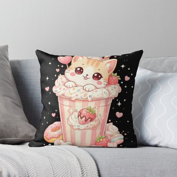 Item preview, Strawberry Milkshake Kitty designed and sold by funny things random.