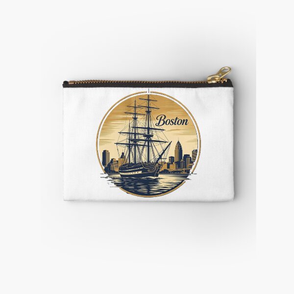 Item preview, Boston – Vintage Sailing Ship Skyline Art designed and sold by VladisWorld.