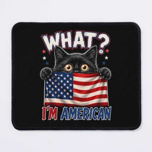 Item preview, Funny American cat Patriotic Cat Vintage American Flag Cat designed and sold by PetsArt.