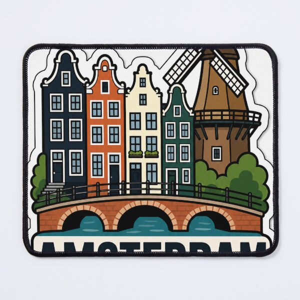 Item preview, Amsterdam Travel Sticker - Amsterdam Netherlands Souvenir Gift designed and sold by VisualArtsOasis.