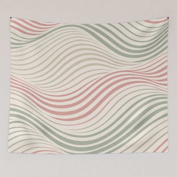 Item preview, Retro Pastel Wavy Lines Minimalist Phone Case designed and sold by OnePercent992.