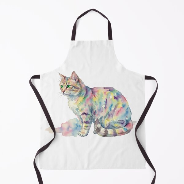 Item preview, Cat Rainbow Colorful Playful Feline Joy designed and sold by Prints by Mat.