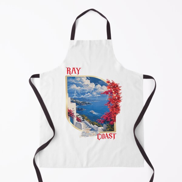 Item preview, Ray Coast Mediterranean Ocean View Lightning Landscape Graphic T-Shirt designed and sold by RAYapparel.