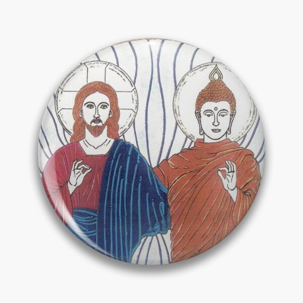 Item preview, Lord Jesus Christ & Lord Buddha | Christianity Buddhism Religious Art Symbolism designed and sold by Based History.