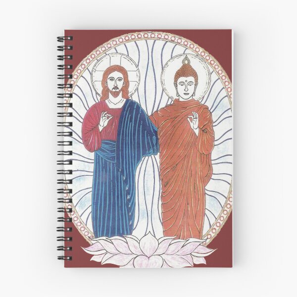 Item preview, Lord Jesus Christ & Lord Buddha | Christianity Buddhism Religious Art Symbolism designed and sold by Based History.