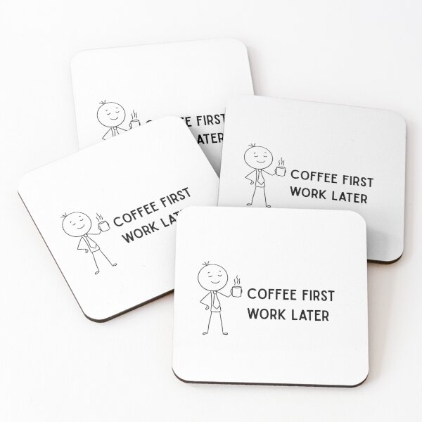 Item preview, Work Funny & Coffee First Work Later designed and sold by madebyjulia7.