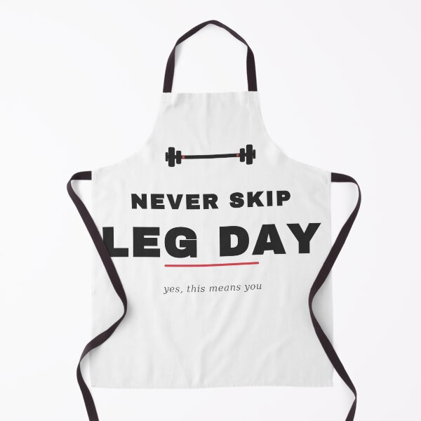 Item preview, Never Skip Leg Day - Funny Gym Squat Workout Tee designed and sold by UrbanPrintVibes.