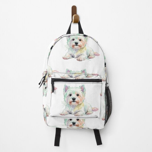 Item preview, West Highland White Terrier Dog Fluffy White Spirited designed and sold by Prints by Mat.